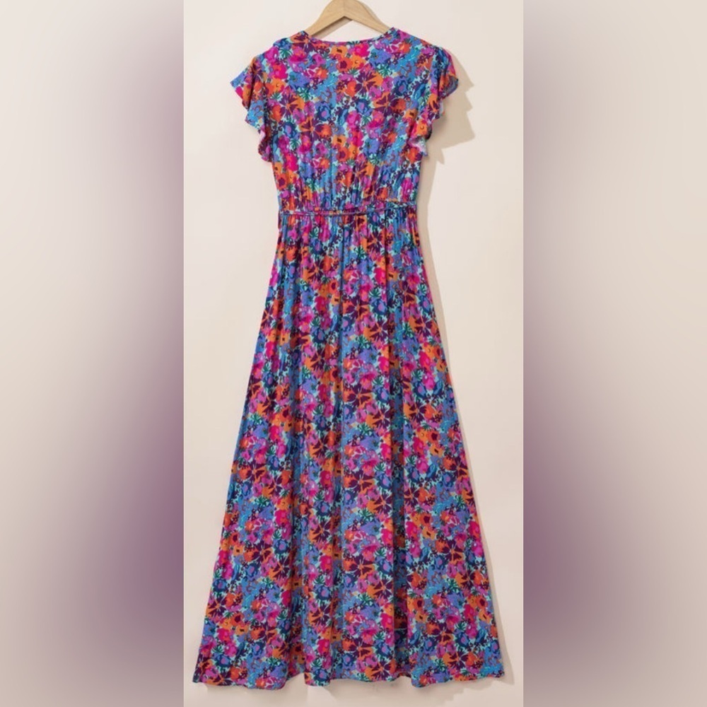 Floral Maxi Dress in Vibrant Print - Picture 8 of 15